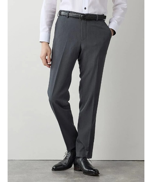 Perfect Suit FActory（パーフェクトスーツファクトリー）の「ノータックスラックス　ブラック/グレー/グレー/ネイビー【ストレッチ】【マシンウォッシャブル】（スラックス・メンズ・ブラック/チャコールグレー/ライトグレー/ネイビー・S/LL/M/L）」の15枚目の写真