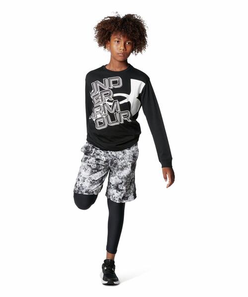 UNDER ARMOUR（アンダーアーマー）の「UAヒートギアアーマー レギンス（トレーニング/キッズ）（レギンス/スパッツ・キッズ・ブラック・120cm）」の3枚目の写真