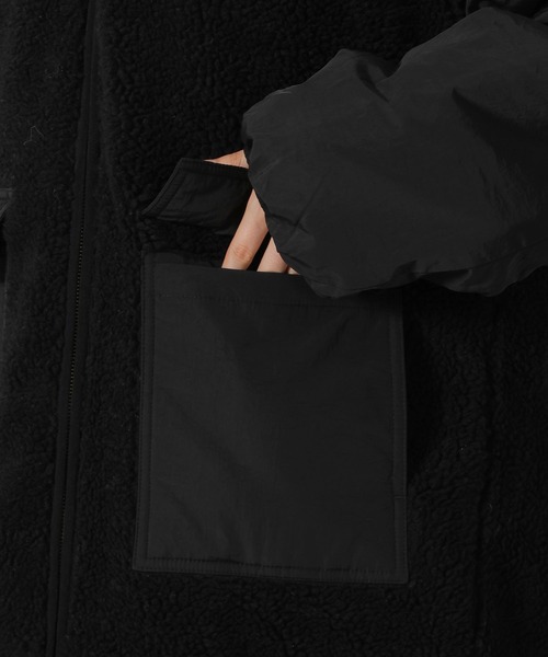 LAKOLE（ラコレ）の「異素材スタンドボアブルゾン / 496626（ブルゾン・レディース・アイボリー/ブラック/ベージュ・FREE）」の18枚目の写真