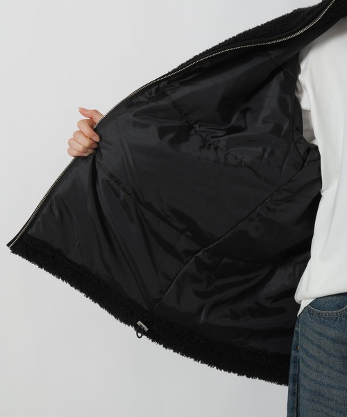 LAKOLE（ラコレ）の「異素材スタンドボアブルゾン / 496626（ブルゾン・レディース・アイボリー/ブラック/ベージュ・FREE）」の19枚目の写真