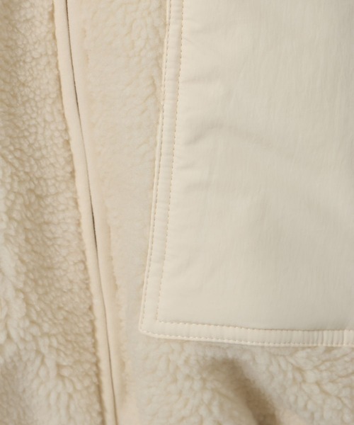 LAKOLE（ラコレ）の「異素材スタンドボアブルゾン / 496626（ブルゾン・レディース・アイボリー/ブラック/ベージュ・FREE）」の21枚目の写真