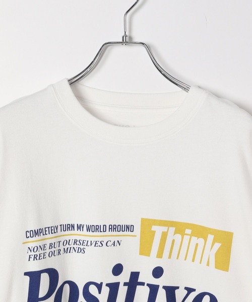 AMERICAN RAG CIE(アメリカンラグシー)の「【AMERICAN RAG CIE】Positive LST(ユニセックス)(Tシャツ/カットソー・メンズ・ホワイト・MEDIUM/LARGE)」の4枚目の写真