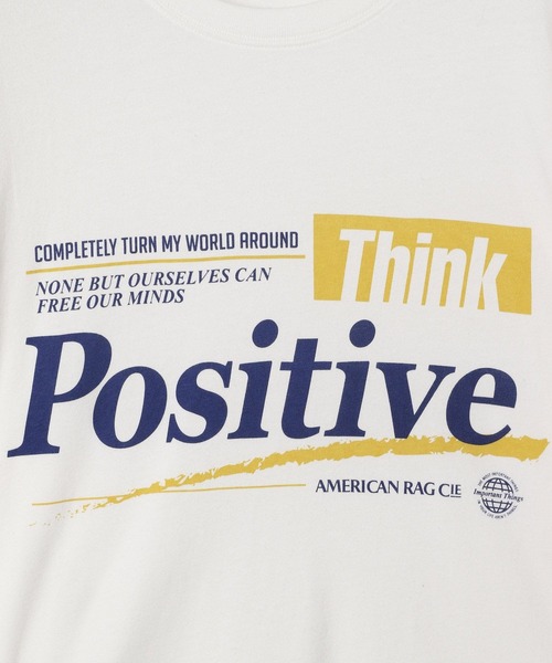 AMERICAN RAG CIE(アメリカンラグシー)の「【AMERICAN RAG CIE】Positive LST(ユニセックス)(Tシャツ/カットソー・メンズ・ホワイト・MEDIUM/LARGE)」の8枚目の写真