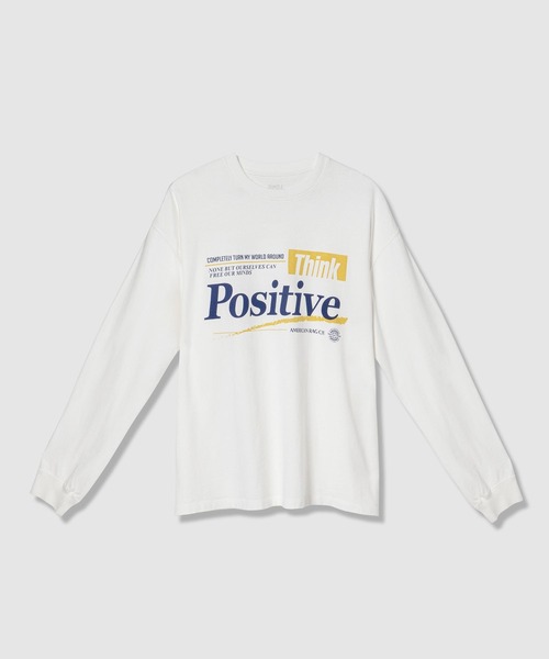 AMERICAN RAG CIE(アメリカンラグシー)の「【AMERICAN RAG CIE】Positive LST(ユニセックス)(Tシャツ/カットソー・メンズ・ホワイト・MEDIUM/LARGE)」の10枚目の写真