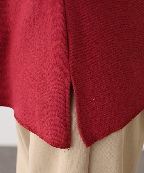 OMNES（オムネス）の「ニットリブAライン長袖プルオーバー（ニット/セーター・レディース・チャコール/キャメル/ローズ・FREE）」の20枚目の写真