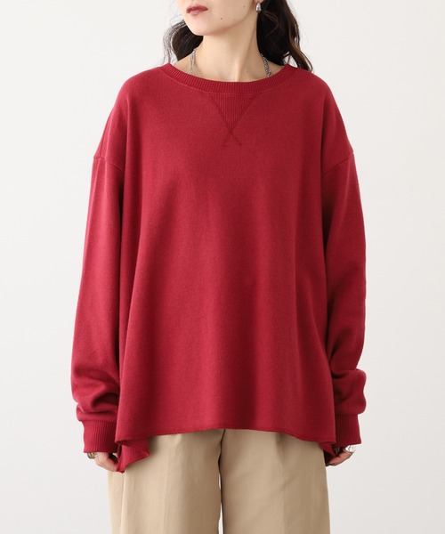 OMNES（オムネス）の「ニットリブAライン長袖プルオーバー（ニット/セーター・レディース・チャコール/キャメル/ローズ・FREE）」の16枚目の写真