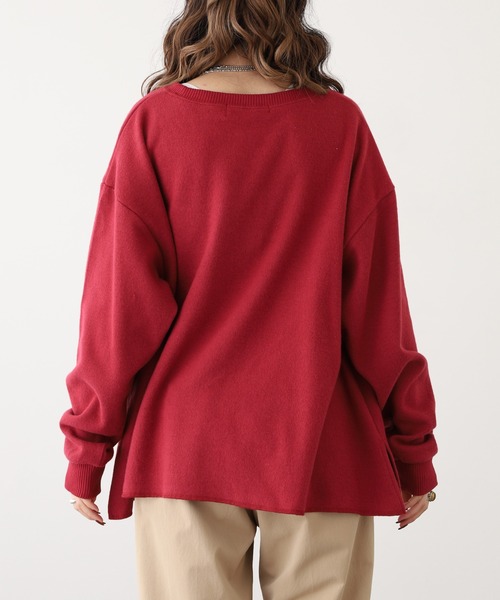 OMNES（オムネス）の「ニットリブAライン長袖プルオーバー（ニット/セーター・レディース・チャコール/キャメル/ローズ・FREE）」の18枚目の写真