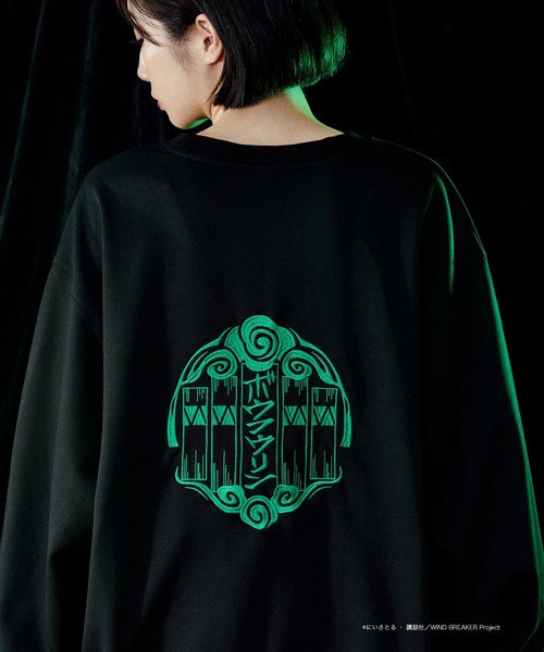 Ellno Loset（エルノロゼット）の「【WIND BREAKERコラボ】プリントバックロゴ刺繍スウェット（スウェット・メンズ・B/A・SMALL/MEDIUM/LARGE）」の2枚目の写真