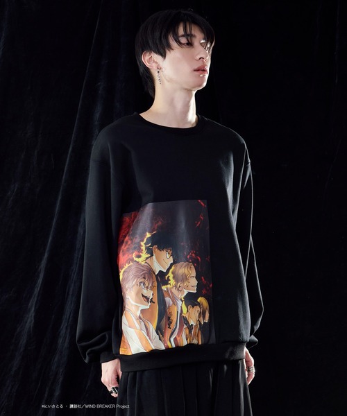 Ellno Loset（エルノロゼット）の「【WIND BREAKERコラボ】プリントバックロゴ刺繍スウェット（スウェット・メンズ・B/A・SMALL/MEDIUM/LARGE）」の10枚目の写真