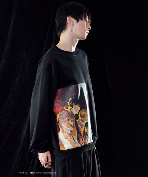 Ellno Loset（エルノロゼット）の「【WIND BREAKERコラボ】プリントバックロゴ刺繍スウェット（スウェット・メンズ・B/A・SMALL/MEDIUM/LARGE）」の11枚目の写真