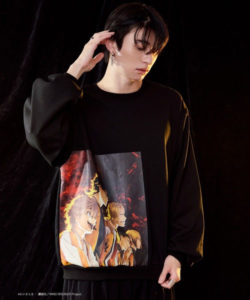 Ellno Loset（エルノロゼット）の「【WIND BREAKERコラボ】プリントバックロゴ刺繍スウェット（スウェット・メンズ・B/A・SMALL/MEDIUM/LARGE）」の7枚目の写真