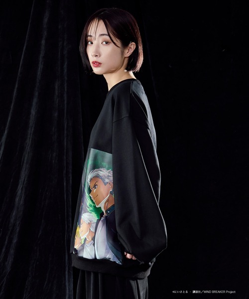 Ellno Loset（エルノロゼット）の「【WIND BREAKERコラボ】プリントバックロゴ刺繍スウェット（スウェット・メンズ・B/A・SMALL/MEDIUM/LARGE）」の22枚目の写真