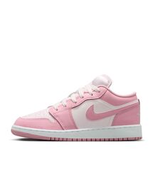 JORDAN BRAND | エア ジョーダン 1 LOW ジュニアシューズ / Air Jordan 1 Low Big Kids' Shoes 553560-614 Medium Soft Pink(スニーカー)