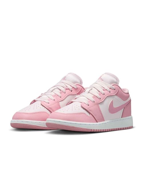 JORDAN BRAND（ジョーダンブランド）の「エア ジョーダン 1 LOW ジュニアシューズ / Air Jordan 1 Low Big Kids' Shoes 553560-614 Medium Soft Pink（スニーカー・キッズ・ピンク・23/22.5/23.5/24/24.5/25）」の8枚目の写真