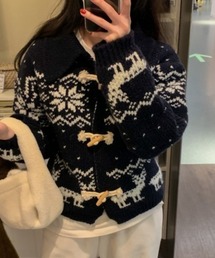 sorule（ソルレ）の「衿付きノルディックニットカーディガン（カーディガン/ボレロ）」