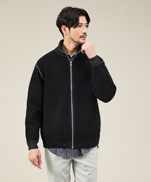 ABAHOUSE GRAY | ダブルフェイス カノコ ドライバーズニット(ニット/セーター)