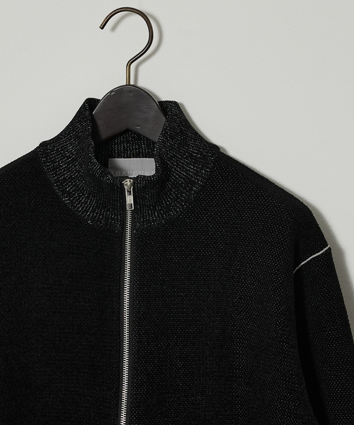 ABAHOUSE GRAY（アバハウスグレイ）の「ダブルフェイス カノコ ドライバーズニット（ニット/セーター・メンズ・ブラック/ライトベージュ/グレー/オフホワイト・46/48）」の14枚目の写真