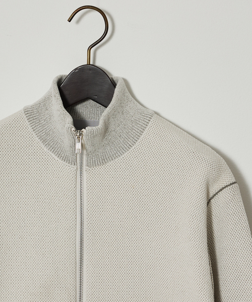 ABAHOUSE GRAY（アバハウスグレイ）の「ダブルフェイス カノコ ドライバーズニット（ニット/セーター・メンズ・ブラック/ライトベージュ/グレー/オフホワイト・46/48）」の16枚目の写真