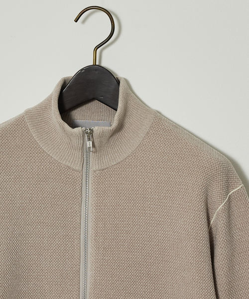 ABAHOUSE GRAY（アバハウスグレイ）の「ダブルフェイス カノコ ドライバーズニット（ニット/セーター・メンズ・ブラック/ライトベージュ/グレー/オフホワイト・46/48）」の19枚目の写真