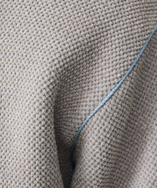 ABAHOUSE GRAY（アバハウスグレイ）の「ダブルフェイス カノコ ドライバーズニット（ニット/セーター・メンズ・ブラック/ライトベージュ/グレー/オフホワイト・46/48）」の21枚目の写真