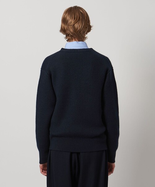 LOEFF(ロエフ)の「<LOEFF>スリットネック ニット プルオーバー(ニット/セーター・レディース・オフホワイト/ネイビー・FREE)」の10枚目の写真