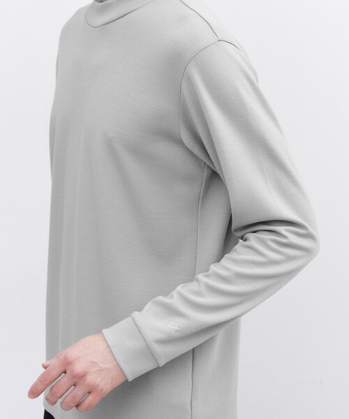 TAKEO KIKUCHI（タケオキクチ）の「ウール混 モックネック プルオーバー（Tシャツ/カットソー・メンズ・ブラック/グレー/ホワイト・03/02/04）」の4枚目の写真