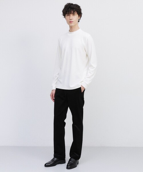 TAKEO KIKUCHI（タケオキクチ）の「ウール混 モックネック プルオーバー（Tシャツ/カットソー・メンズ・ブラック/グレー/ホワイト・03/02/04）」の8枚目の写真