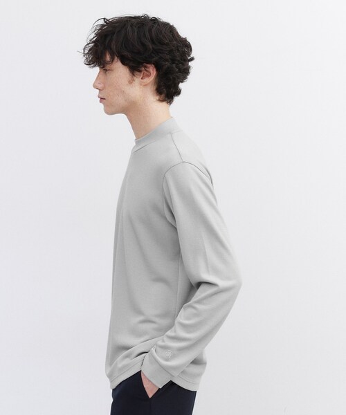 TAKEO KIKUCHI（タケオキクチ）の「ウール混 モックネック プルオーバー（Tシャツ/カットソー・メンズ・ブラック/グレー/ホワイト・03/02/04）」の12枚目の写真