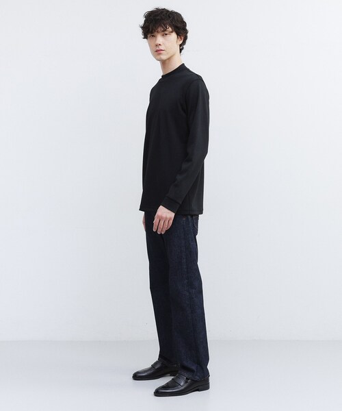 TAKEO KIKUCHI（タケオキクチ）の「ウール混 モックネック プルオーバー（Tシャツ/カットソー・メンズ・ブラック/グレー/ホワイト・03/02/04）」の18枚目の写真