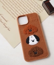 ammy.(エイミードット)の【 ammy. / エイミードット 】 3パピーズ  もこもこ iPhone ケース/13.14.15.16(スマホケース/カバー)