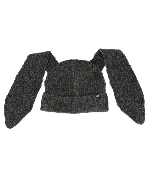 Lee（リー）の「Lee（リー）BUNNY WATCH/うさ耳ニットキャップ メンズ レディース ユニセックス（ニットキャップ/ビーニー・レディース・ブラック/ホワイト・FREE）」の2枚目の写真
