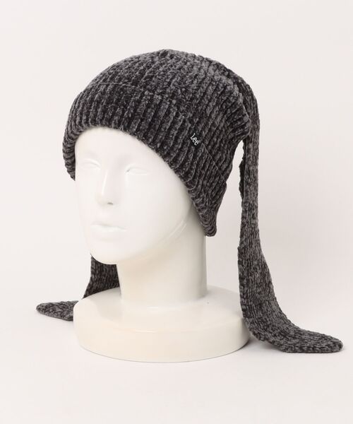 Lee（リー）の「Lee（リー）BUNNY WATCH/うさ耳ニットキャップ メンズ レディース ユニセックス（ニットキャップ/ビーニー・レディース・ブラック/ホワイト・FREE）」の4枚目の写真