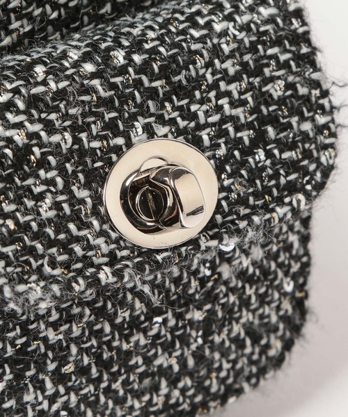 HARE（ハレ）の「ツイードチャームツキバッグ(HARE)（ハンドバッグ・レディース・グレー/ブラック・FREE）」の15枚目の写真