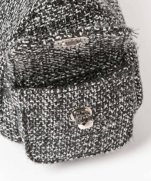 HARE（ハレ）の「ツイードチャームツキバッグ(HARE)（ハンドバッグ・レディース・グレー/ブラック・FREE）」の16枚目の写真