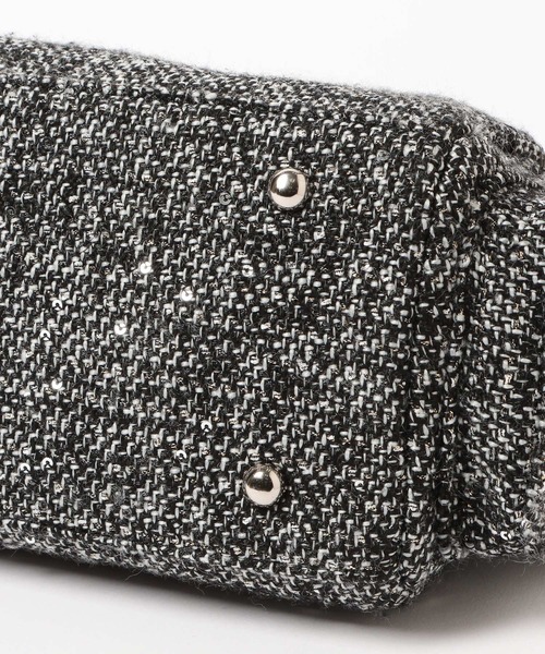 HARE（ハレ）の「ツイードチャームツキバッグ(HARE)（ハンドバッグ・レディース・グレー/ブラック・FREE）」の19枚目の写真