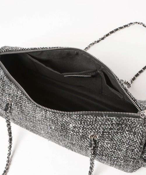 HARE（ハレ）の「ツイードチャームツキバッグ(HARE)（ハンドバッグ・レディース・グレー/ブラック・FREE）」の20枚目の写真