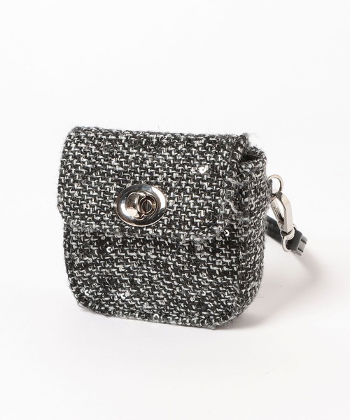 HARE（ハレ）の「ツイードチャームツキバッグ(HARE)（ハンドバッグ・レディース・グレー/ブラック・FREE）」の22枚目の写真
