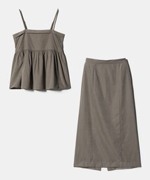 A DAY IN THE LIFE UNITED ARROWS（アデイインザライフユナイテッドアローズ）の「ピーチ キャミ＋スカート ‐ウォッシャブル‐＜A DAY IN THE LIFE＞（ワンピース・レディース）」