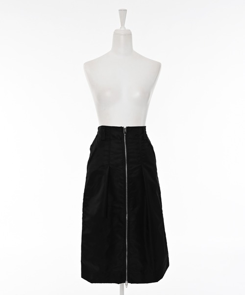 Narcissus（ナルシス）の「ナイロンミディアムスカート/ダブルジップ（スカート・レディース・カーキ/ブラック・FREE）」の4枚目の写真