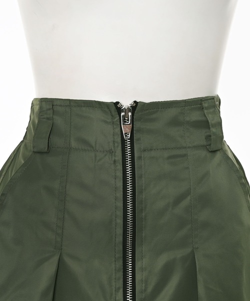 Narcissus（ナルシス）の「ナイロンミディアムスカート/ダブルジップ（スカート・レディース・カーキ/ブラック・FREE）」の9枚目の写真