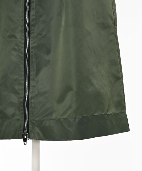 Narcissus（ナルシス）の「ナイロンミディアムスカート/ダブルジップ（スカート・レディース・カーキ/ブラック・FREE）」の12枚目の写真
