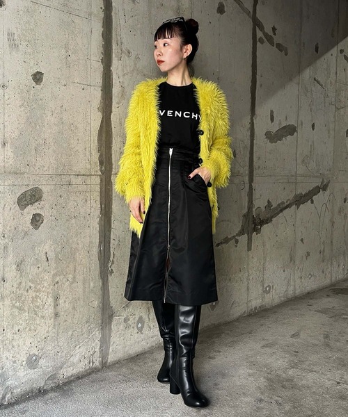 Narcissus（ナルシス）の「ナイロンミディアムスカート/ダブルジップ（スカート・レディース・カーキ/ブラック・FREE）」の17枚目の写真