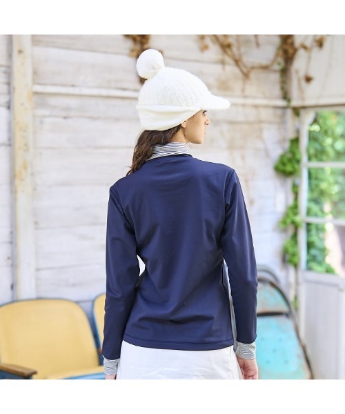 セール】【Rosasen/GOLF】ストレッチ 防風 ハイネックプルオーバー