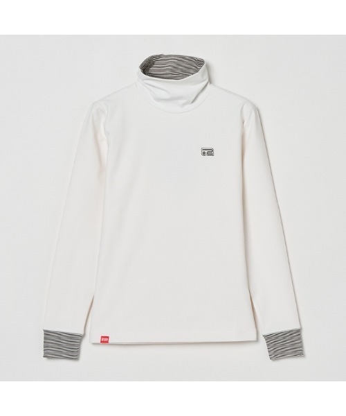 rosasen メンズ ストレッチ ハイネックプルオーバー M (48) 白 セール】【Rosasen/GOLF】ストレッチ 防風 ハイネックプルオーバー