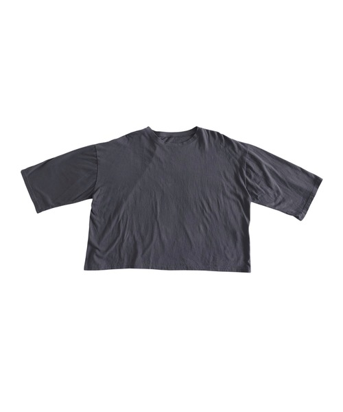 antiqua(アンティカ)の「綿100 クルーネック ロンT(Tシャツ/カットソー・レディース・オフホワイト/チャコールグレー/ブラック・ONESIZE)」の15枚目の写真