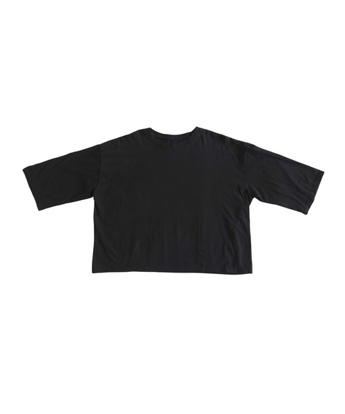 antiqua(アンティカ)の「綿100 クルーネック ロンT(Tシャツ/カットソー・レディース・オフホワイト/チャコールグレー/ブラック・ONESIZE)」の14枚目の写真