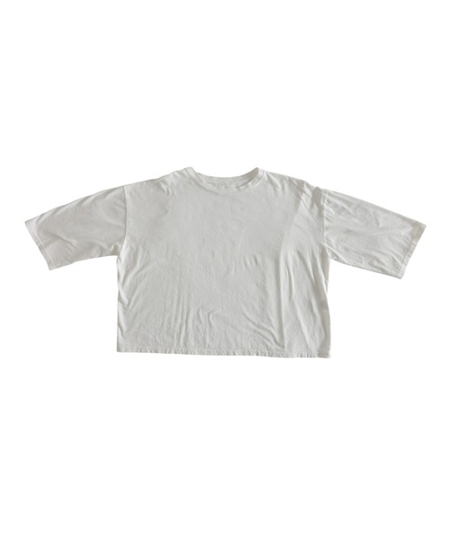 antiqua(アンティカ)の「綿100 クルーネック ロンT(Tシャツ/カットソー・レディース・オフホワイト/チャコールグレー/ブラック・ONESIZE)」の13枚目の写真