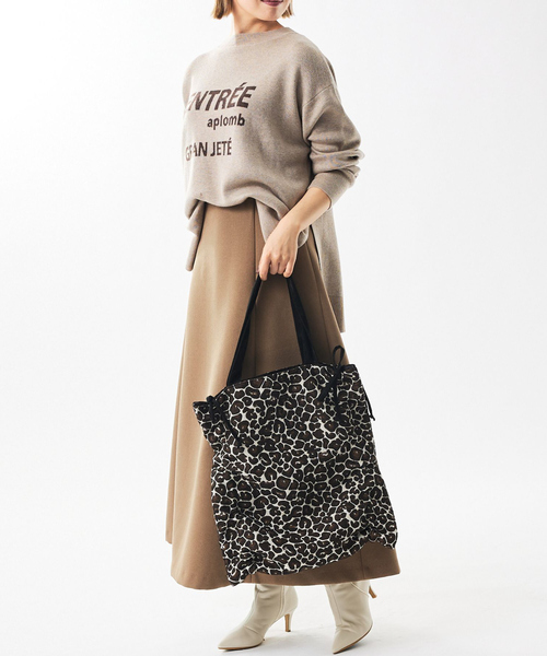 soeur（スール）の「SOEUR/シャーリングトート/うちわもすっぽり/推し活にもおすすめ/A4サイズ（トートバッグ・レディース・ベージュ/その他1/ブラック・フリー）」の13枚目の写真