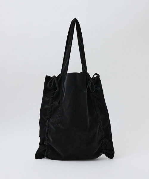 soeur（スール）の「SOEUR/シャーリングトート/うちわもすっぽり/推し活にもおすすめ/A4サイズ（トートバッグ・レディース・ベージュ/その他1/ブラック・フリー）」の16枚目の写真