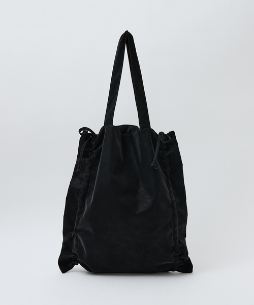 soeur（スール）の「SOEUR/シャーリングトート/うちわもすっぽり/推し活にもおすすめ/A4サイズ（トートバッグ・レディース・ベージュ/その他1/ブラック・フリー）」の18枚目の写真